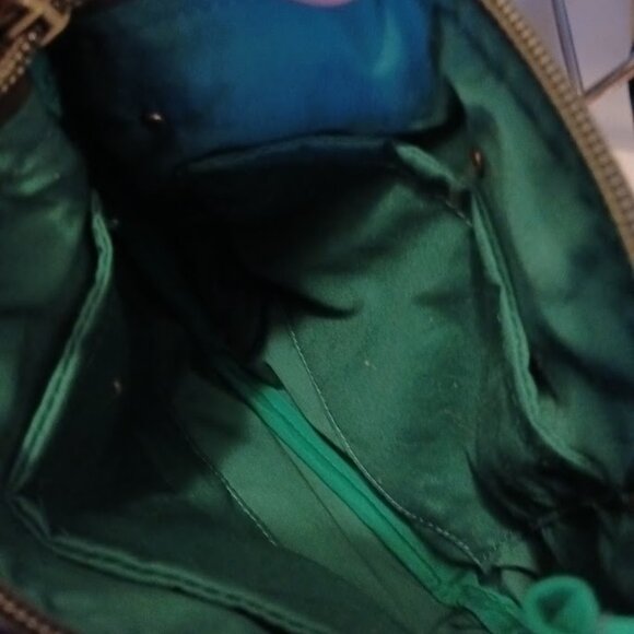 New Southwestern Sarape Stripe Tapestry Cowgirl Purse Red green Crossbody Bag - Picture 11 of 11